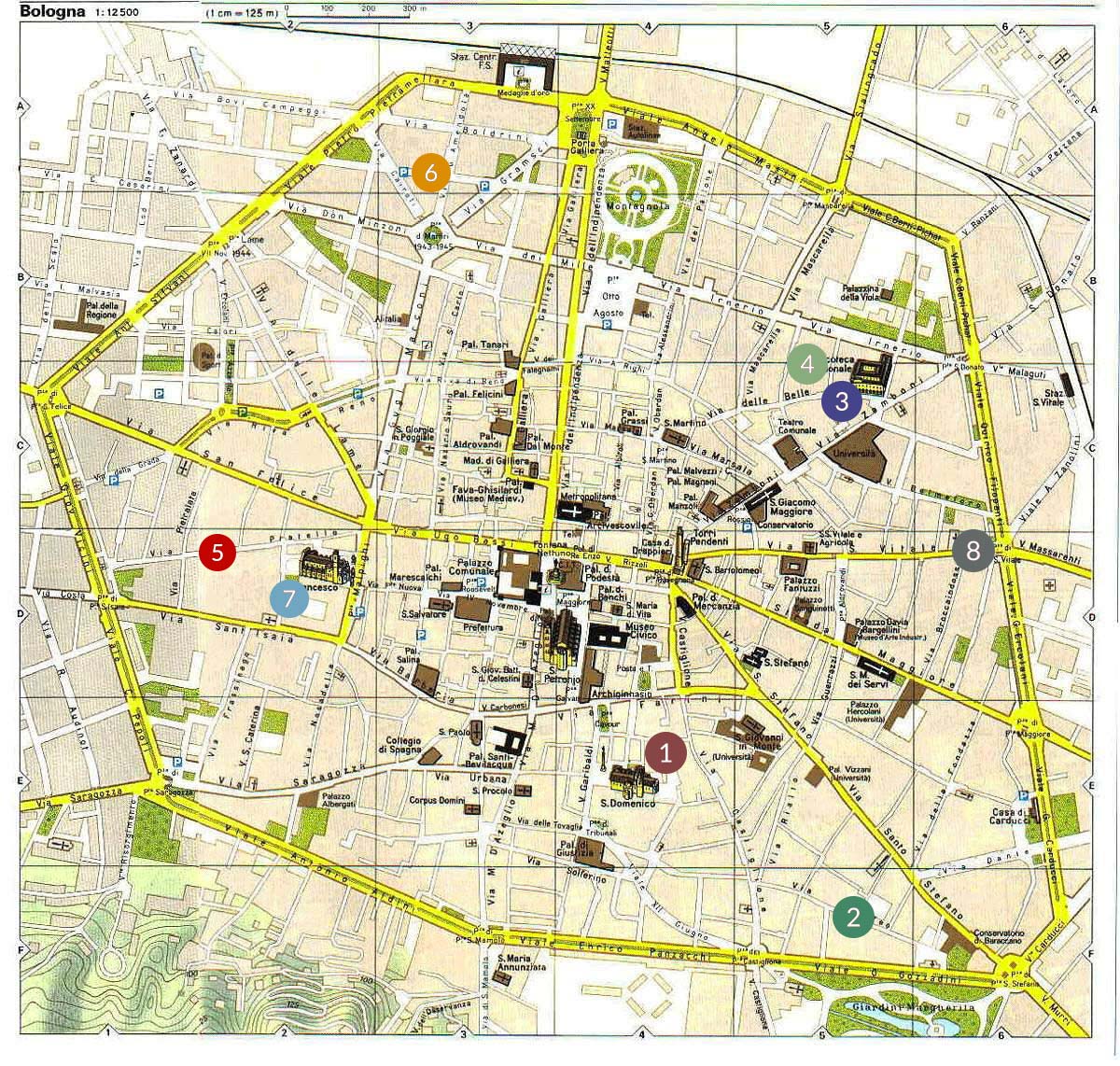 mappa collocazione colori